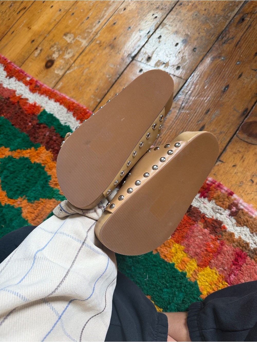 Brand new LOEFFLER RANDALL JONI KHAKI SANDALS 7 - Picture 5 of 8